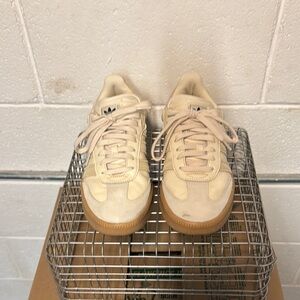 COPY - Adidas  Samba XLG Cream and Brown Sneakers Sleek Design